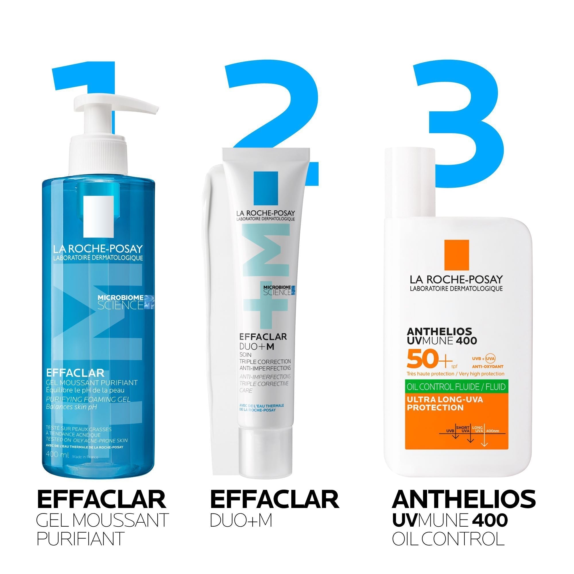 EFFACLAR GEL MOUSSANT PURIFIANT NETTOYANT PEAU GRASSE