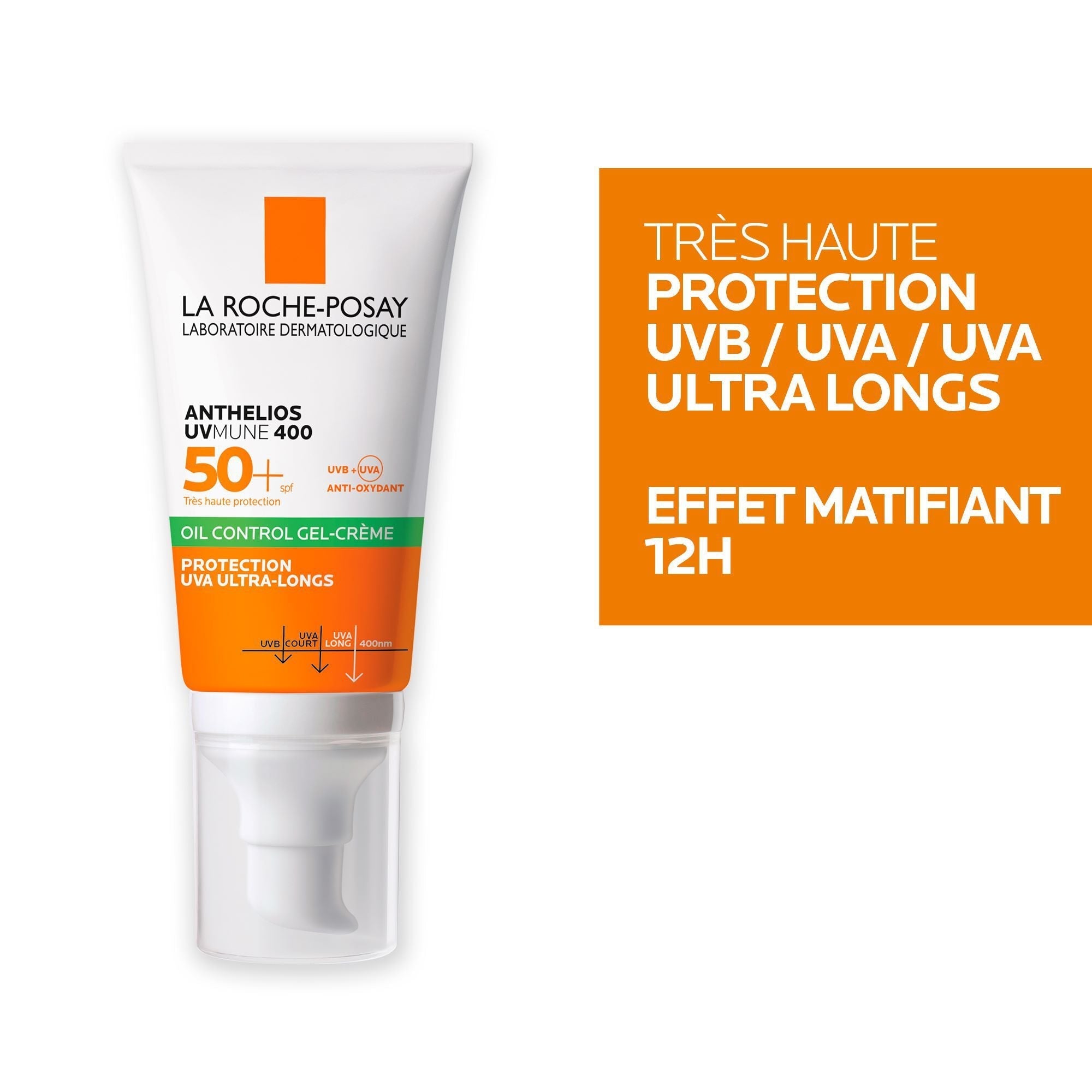 ANTHELIOS UVMUNE 400 CRÈME SOLAIRE VISAGE EN GEL-CRÈME AVEC PARFUM