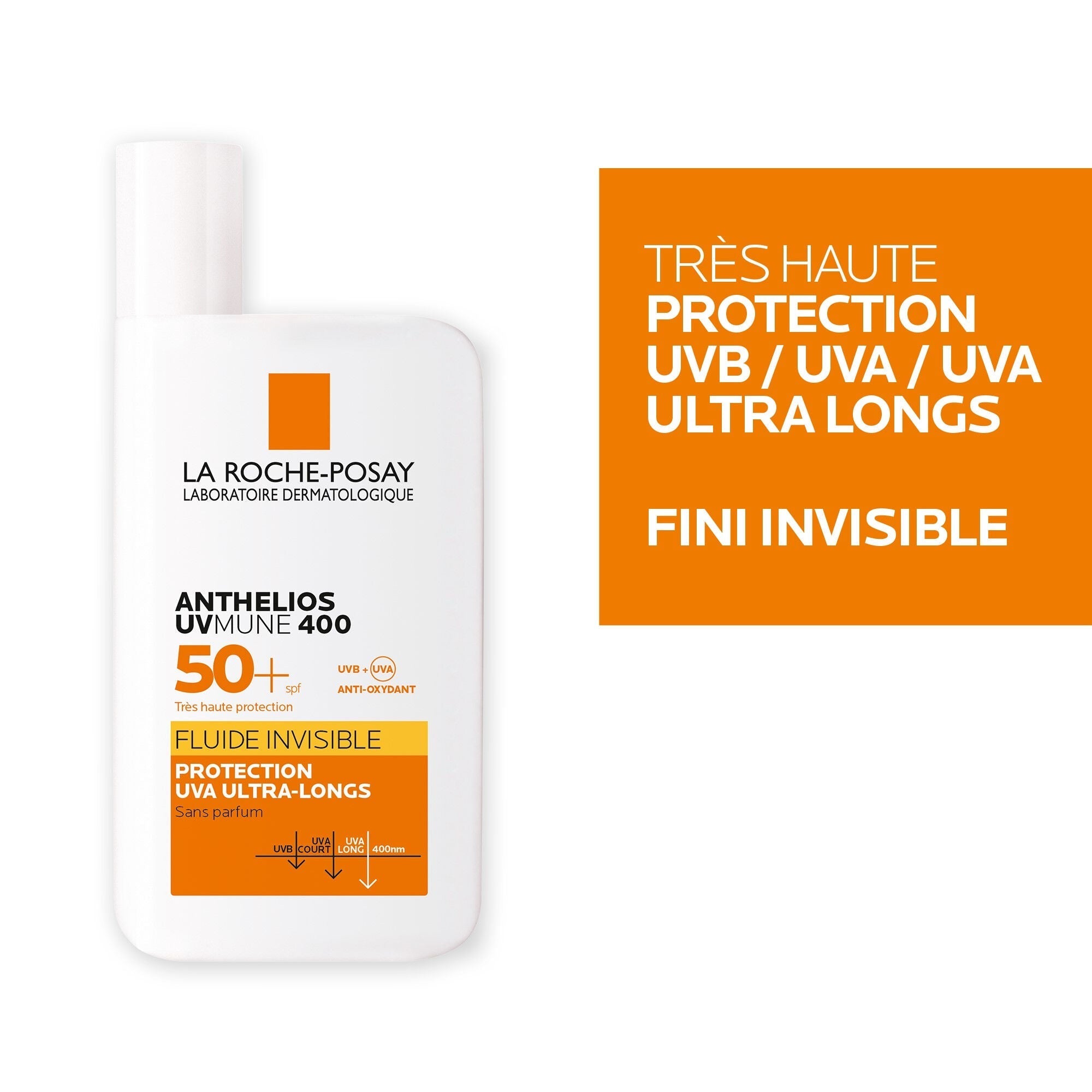 ANTHELIOS UVMUNE 400 CRÈME SOLAIRE FLUIDE INVISIBLE SANS PARFUM