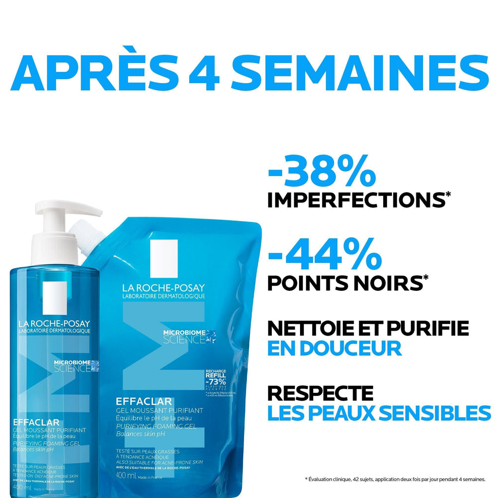 DUO EFFACLAR GEL MOUSSANT PURIFIANT ET SON ECO-RECHARGE