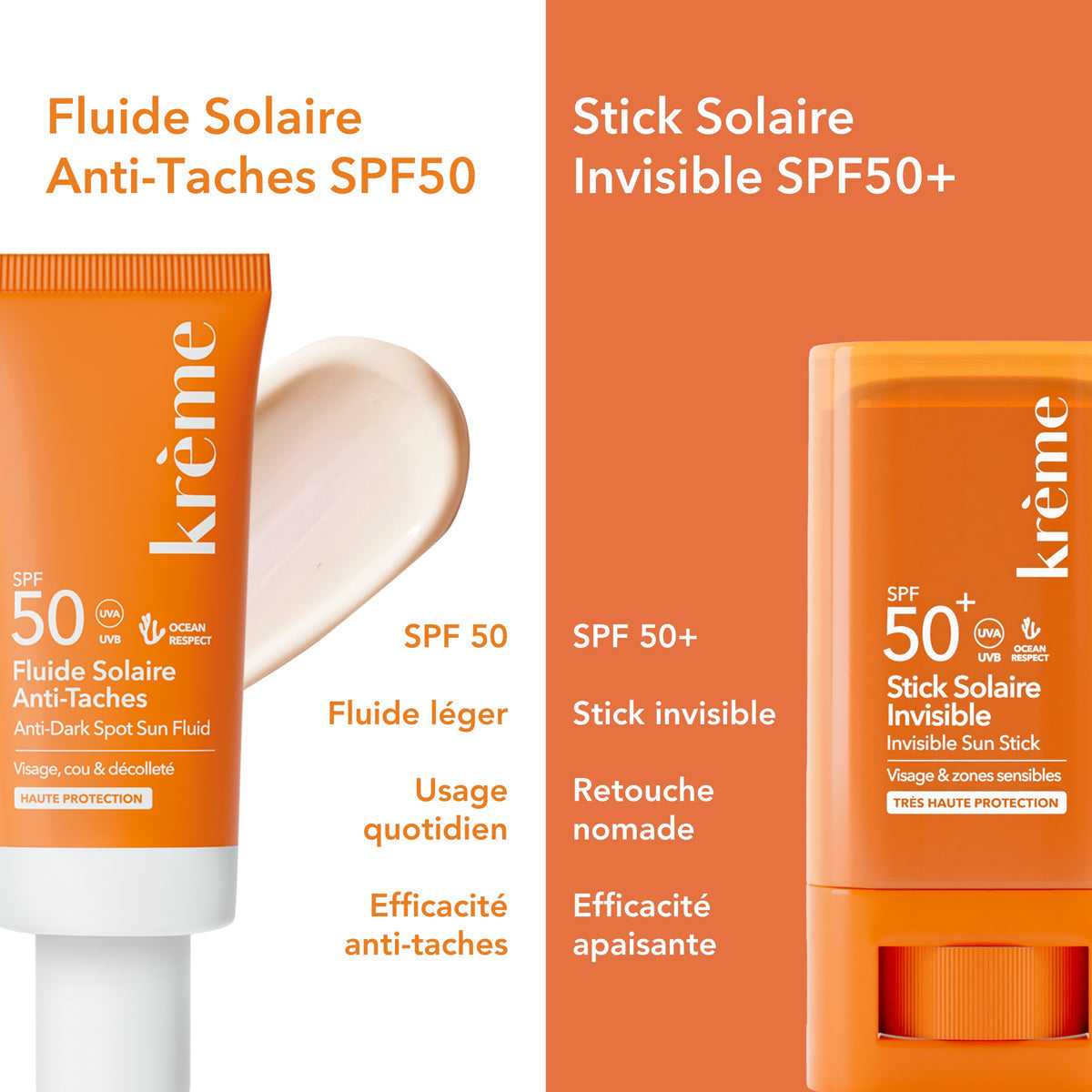 Duo Sticks Solaires Invisibles SPF 50+